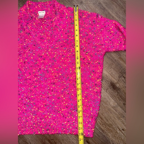 Main Strip • Hot Pink Colorful Popcorn Knit Sweater - Picture 5 of 10